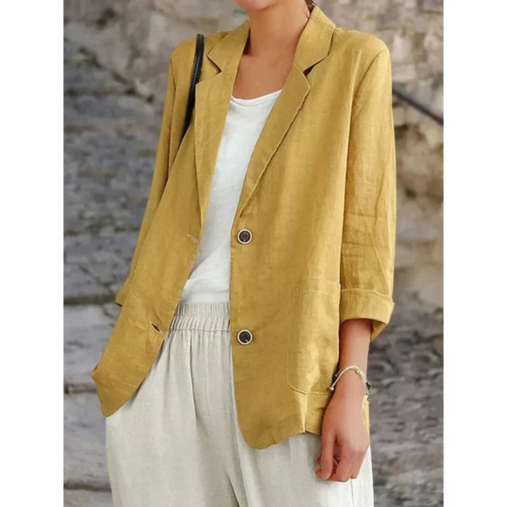 Vanessa | Lightweight Blazer with Rolled Sleeves