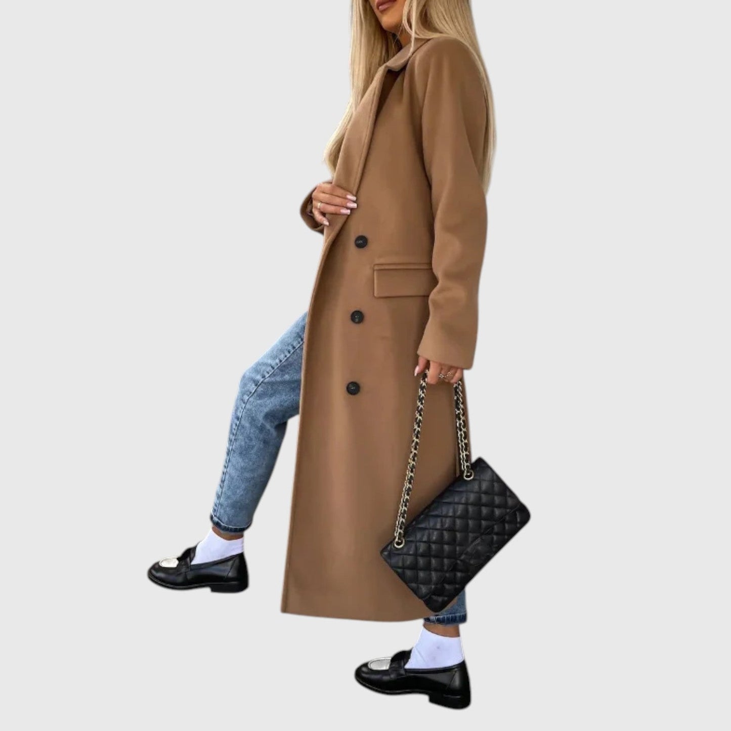 Rita - Timeless Double-Breasted Coat