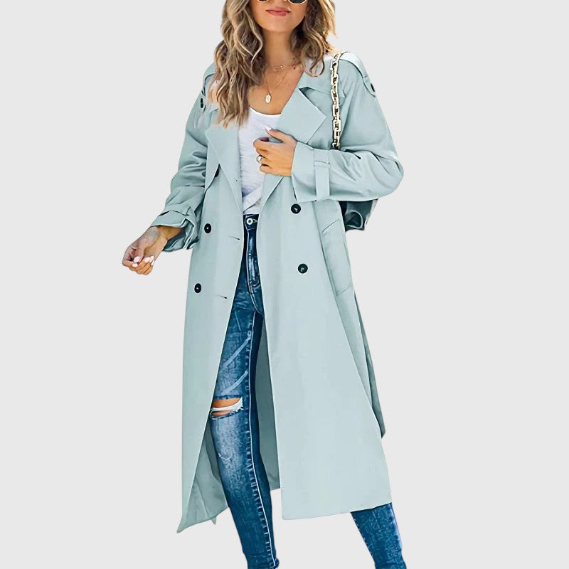 Janet - Women’s Long Trench Coat