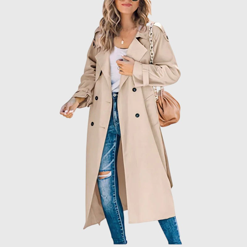 Janet - Women’s Long Trench Coat