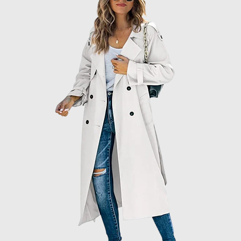 Janet - Women’s Long Trench Coat